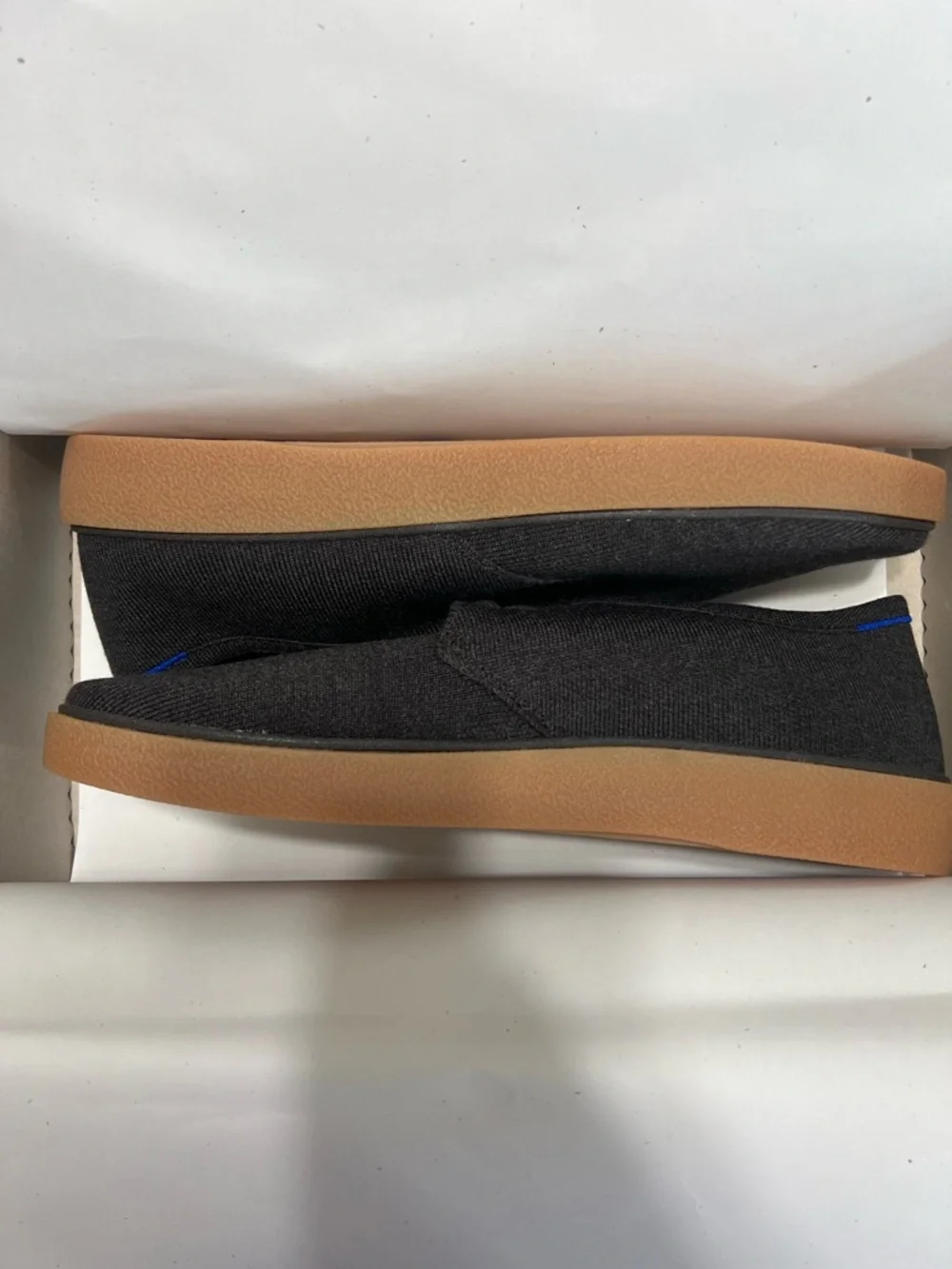 Rothy’s The Monty Lace Up Vintage Brown Men’s 12.5 Wool Knit Sneakers NIB